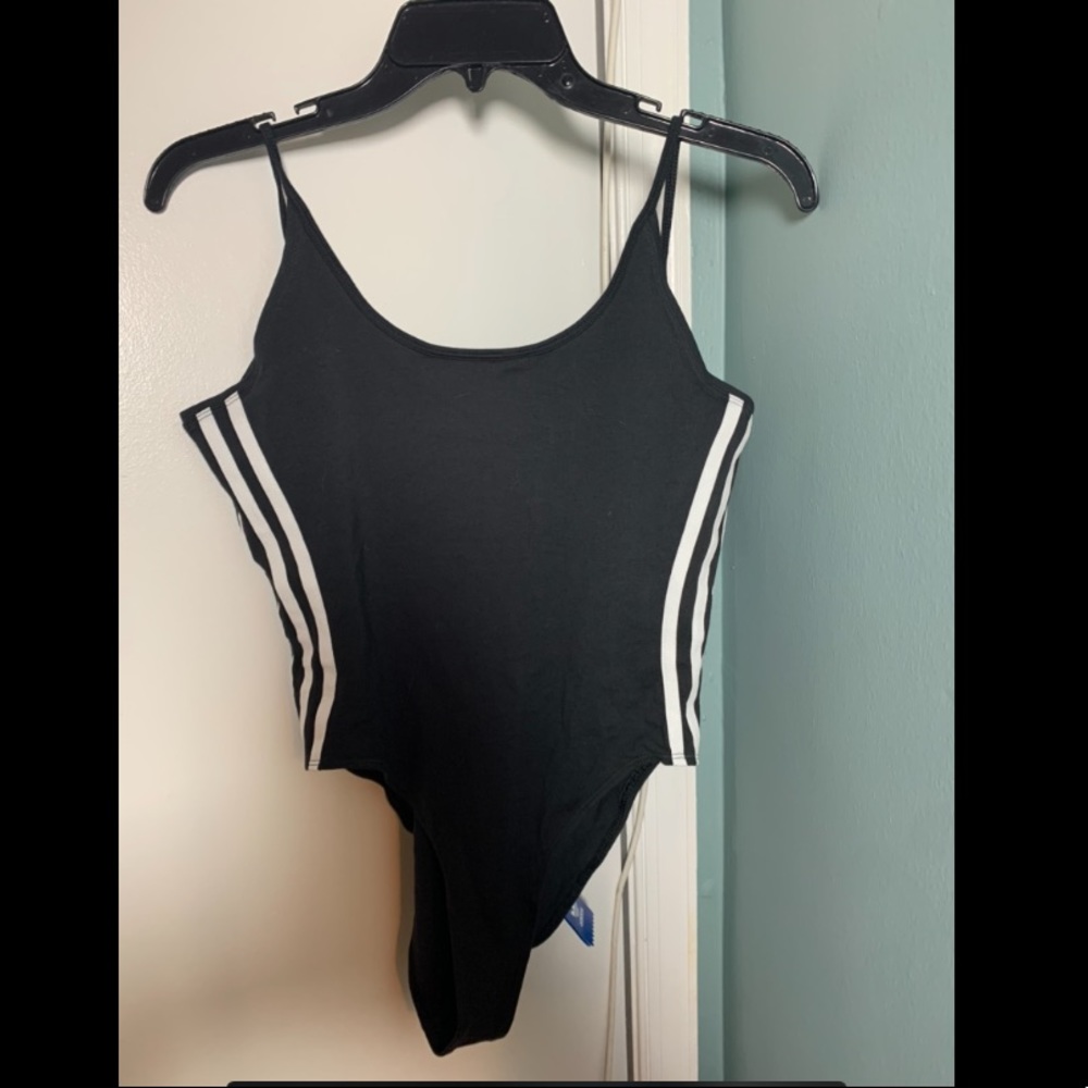 Black Adidas cotton women’s bodysuit M
